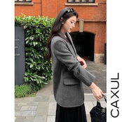 Wool Double-Faced Tailored Jacket/4color