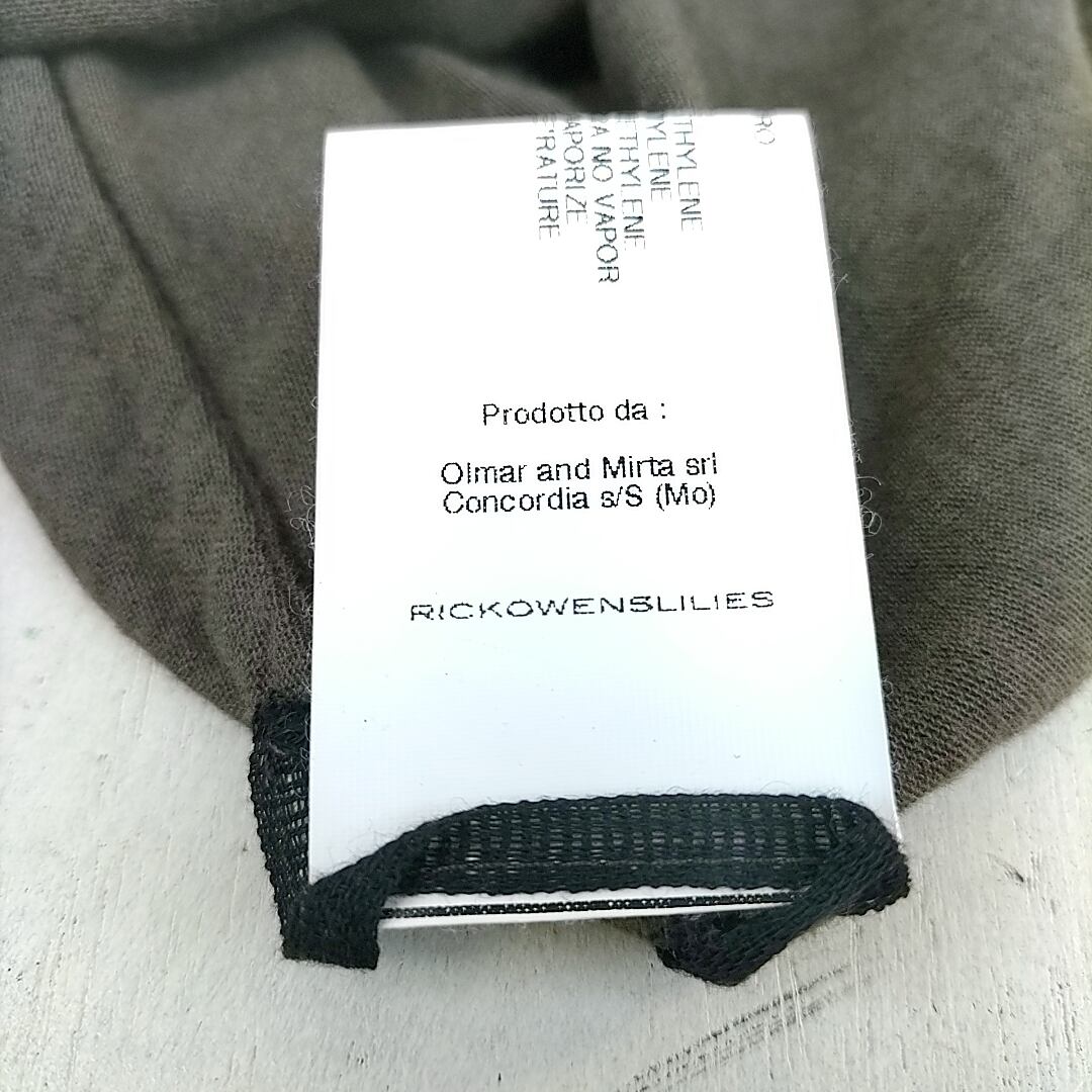 新品/リックオウエンスRick Owens LILIES/デッドストック/アンゴラ混