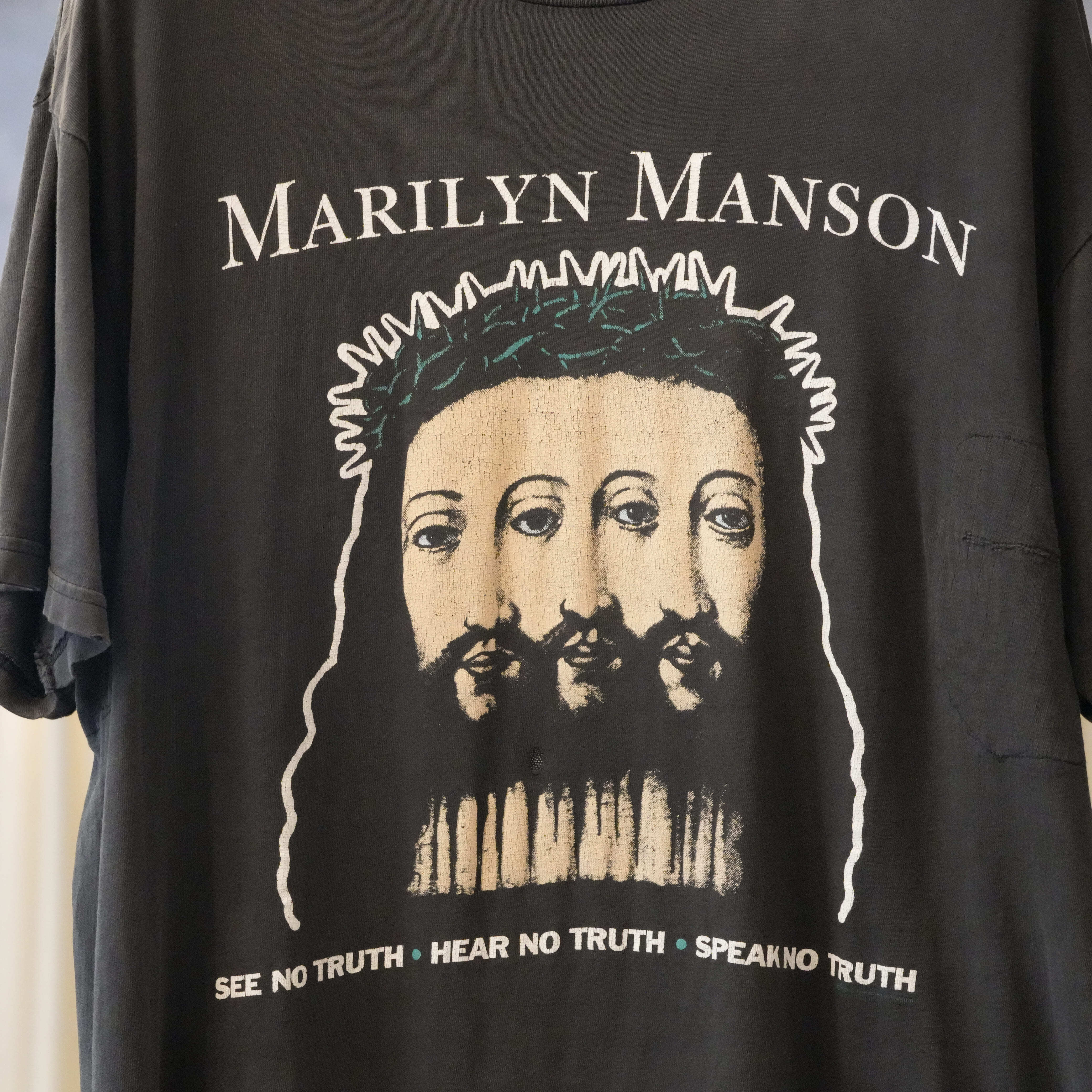マリリンマンソン ヴィンテージTシャツ XL 見にくかっ