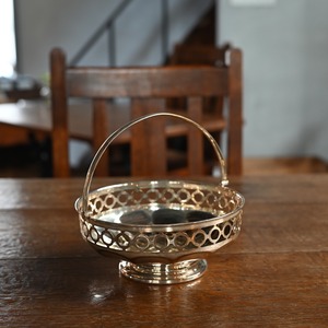 Basket / バスケット〈 プレート・シルバー・トレー・カフェ・店舗什器・アンティーク・ヴィンテージ 〉114012
