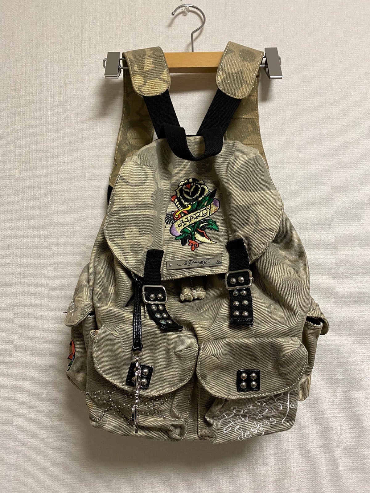 2000's Ed Hardy backpack | NOVO！
