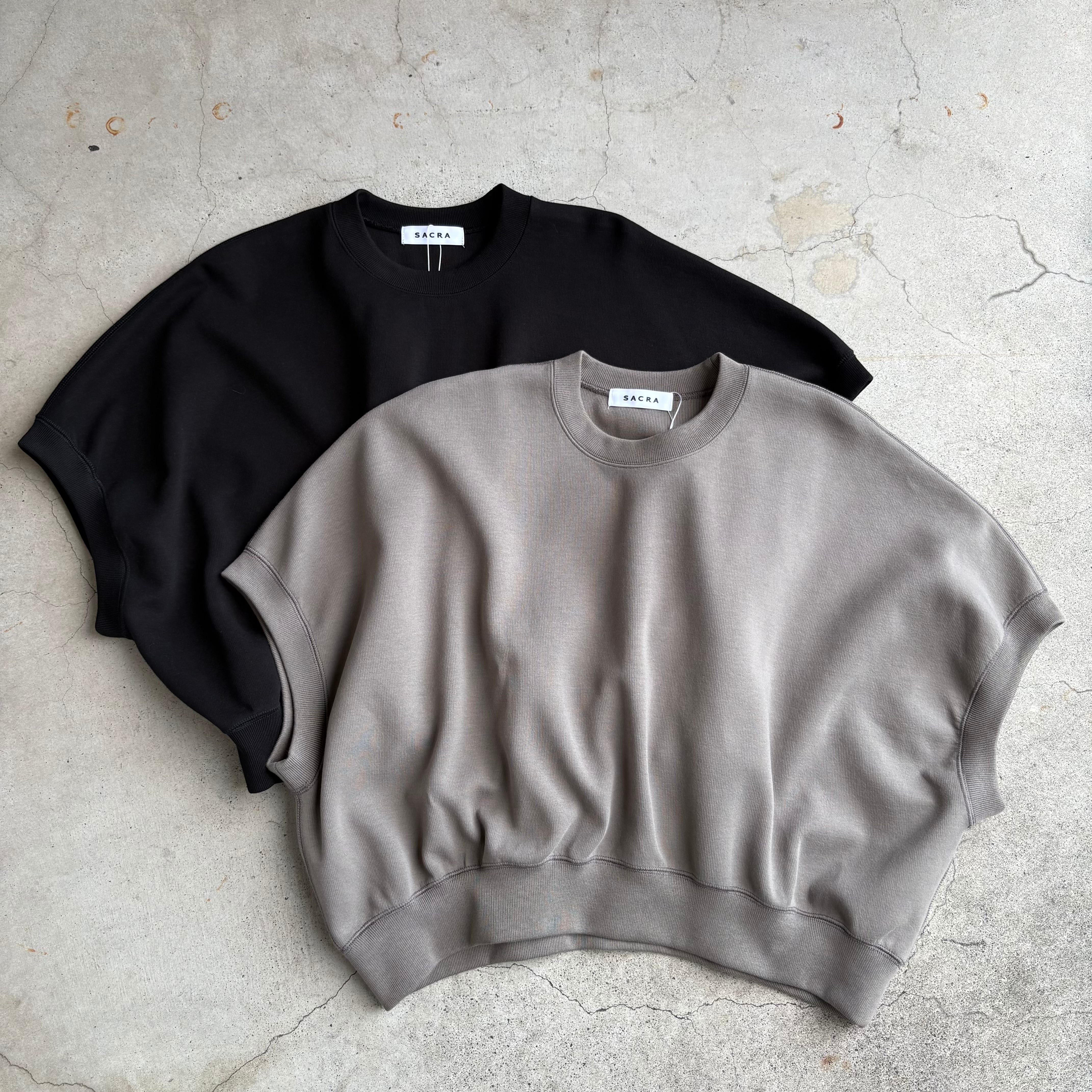 トップス SACRA DOUBLE KNITTED CLOTH TOP SACRA / DOUBLE KNITTED CLOTH TOP | distrad