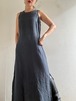 ②"Each Price Market" Vintage Linen Dress