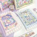 MO416 Molinta【Swan Fairy pink / Daffodil Fairy blue】ハードカバー PU 手帳／スケジュール (シール) 2種