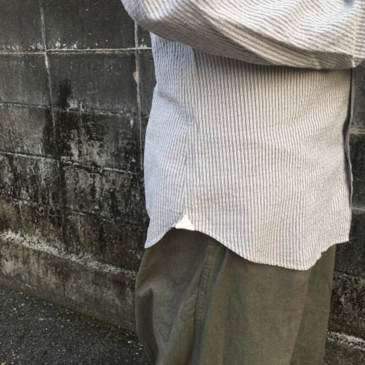DNL Italy　スリムフィットシャツ　グレー 【SALE】