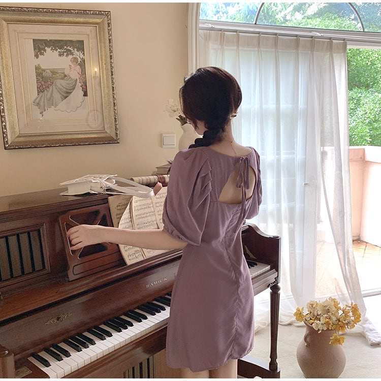 週末に着たい服 自社生産 早い者勝ち フォールド デザインセンス 気質 パフスリーブ 韓国語版