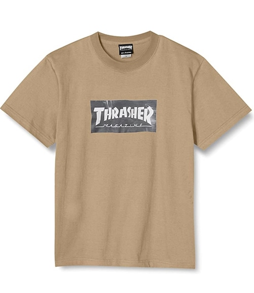 THRASHER(スラッシャー)   CRUMPLE Tシャツ サンドカーキ TH91317
