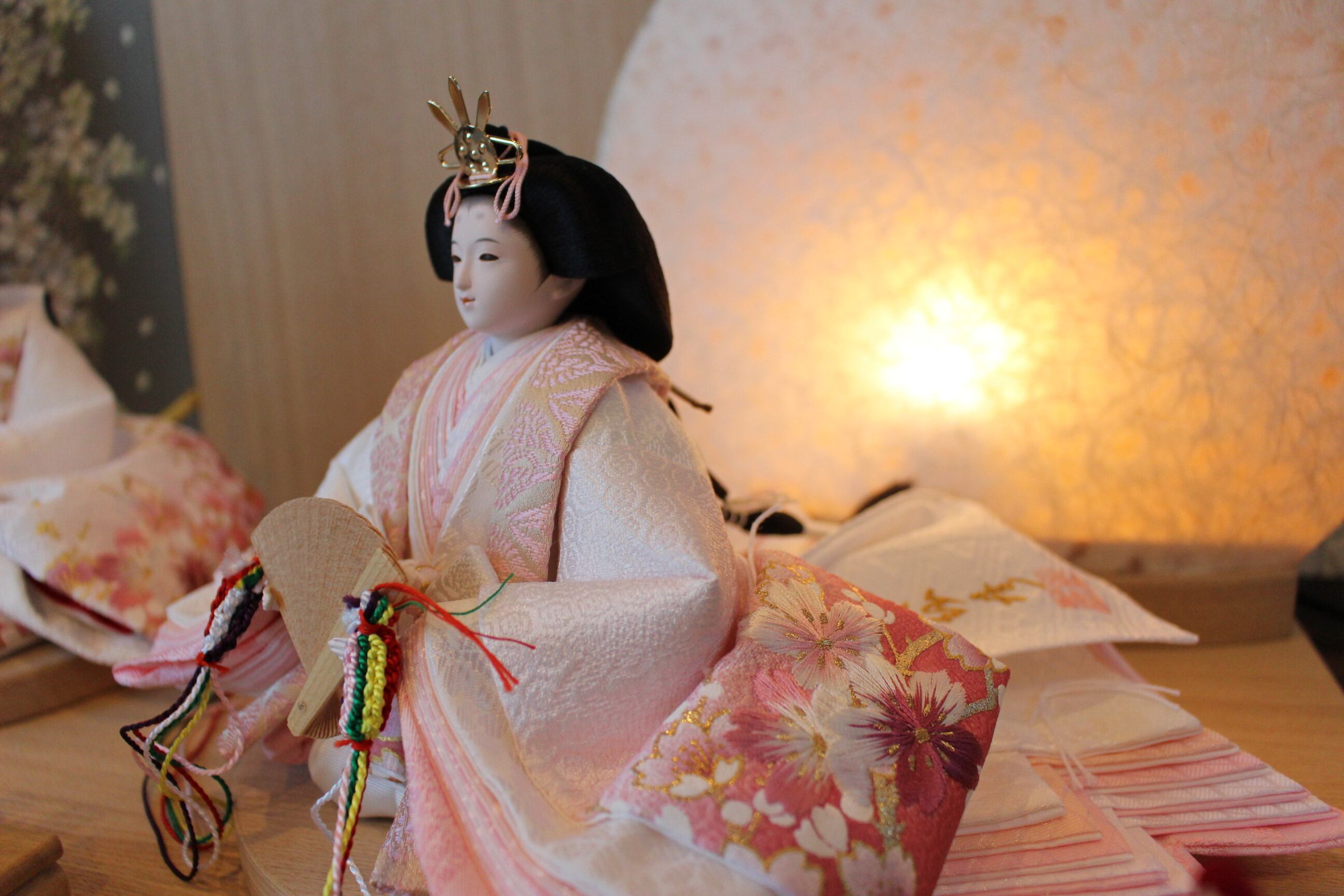 雛人形 親王飾り 田村芙紗彦「結月雪輪」白枝桜 | SHIMADA DOLL