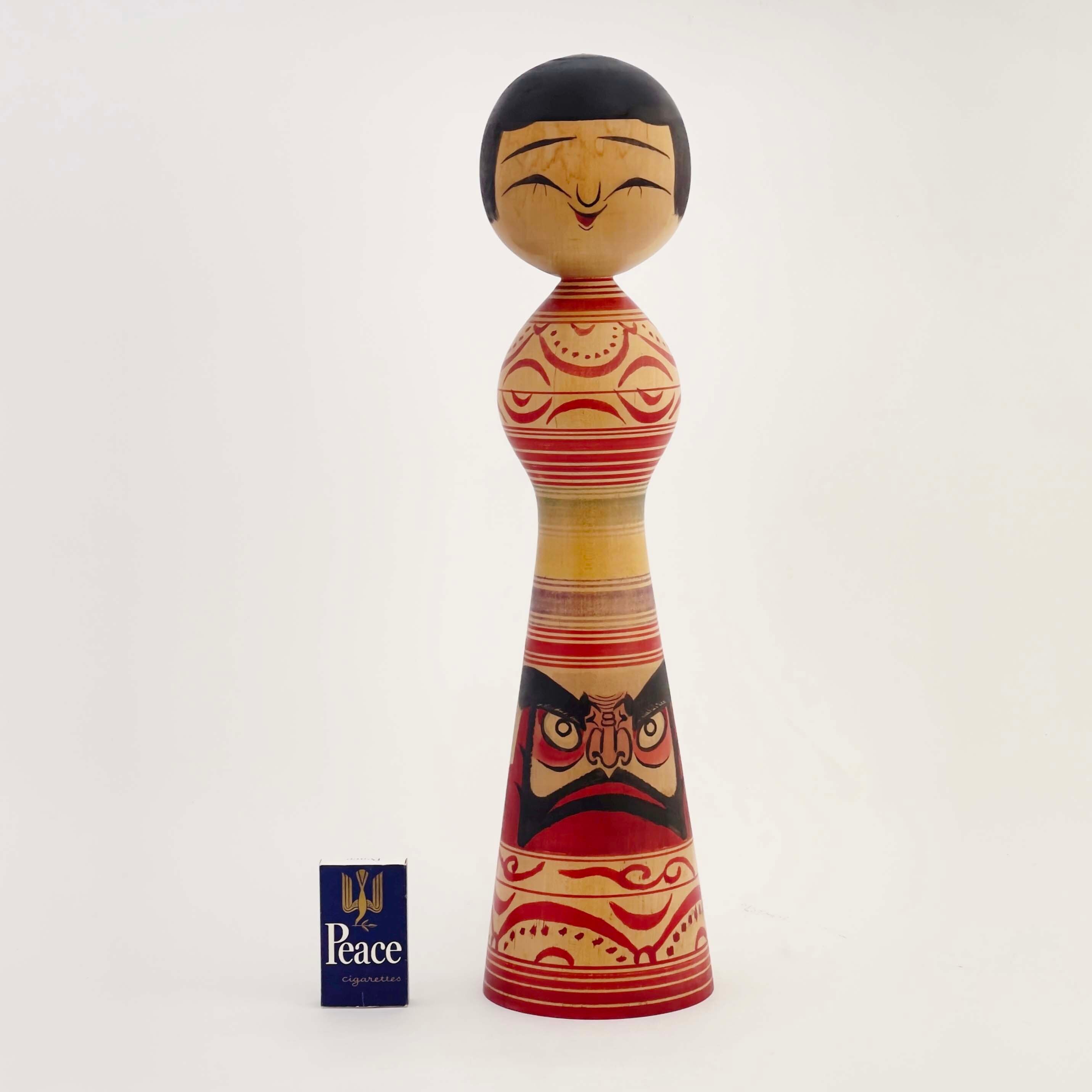 だるま柄こけし（津軽系 / 盛秀太郎こけし）3