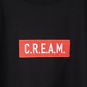 Box logo Premium T shirts -Black Body- RED - C.R.E.A.M.