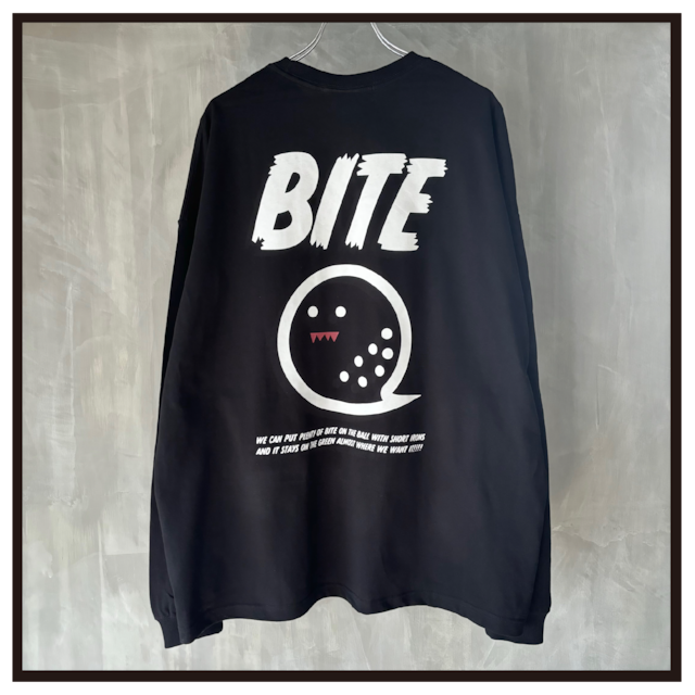 BITE LONG SLEEVE TEE (BLACK)