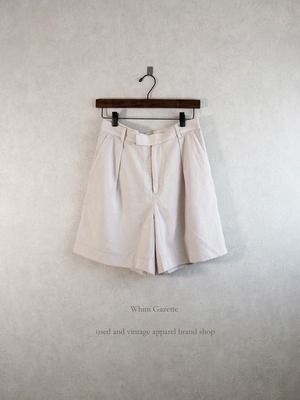 22020SS / Whim Gazette(ウィム ガゼット) ワッシャーサテンショートパンツ