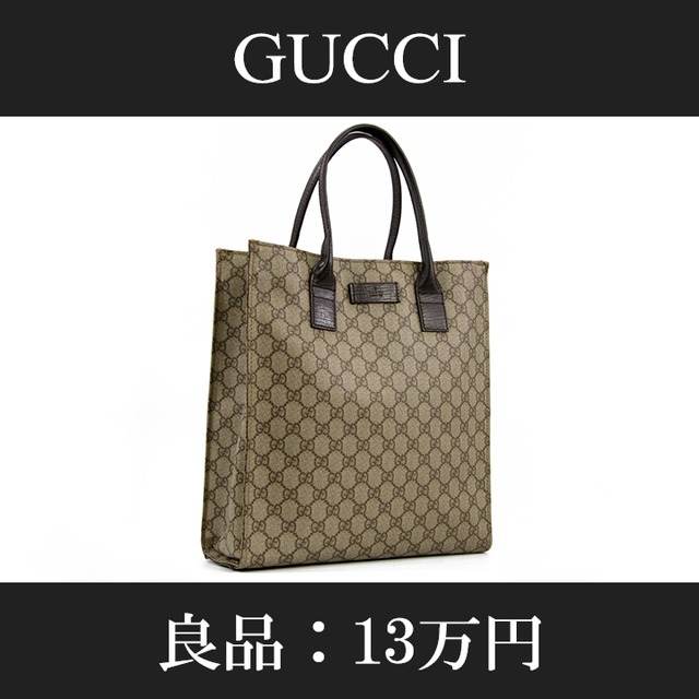 【全額返金保証・送料無料・良品】GUCCI・グッチ・トートバッグ(GGスプリーム・人気・A4・ハンド・女性・メンズ・男性・鞄・バック・L011)