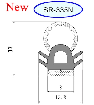 SR-335N（エアータイトガスケット）10m  ごむの森オリジナル品