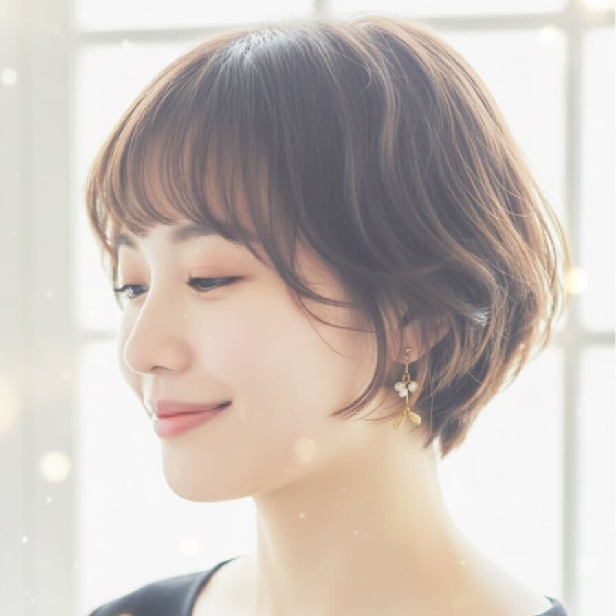 mistletoeピアス（淡水パール）