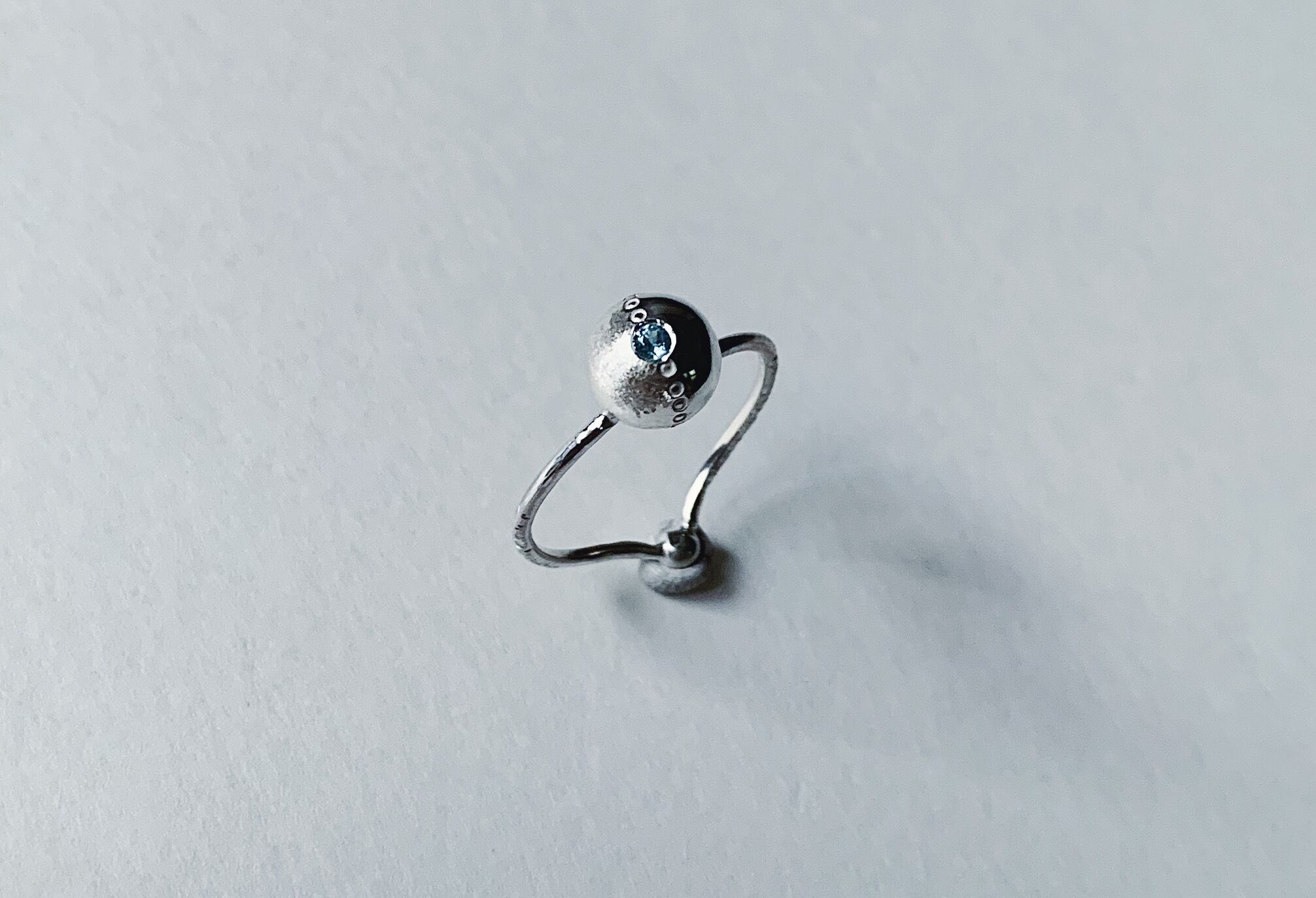 種 ブルートパーズ リング no,255