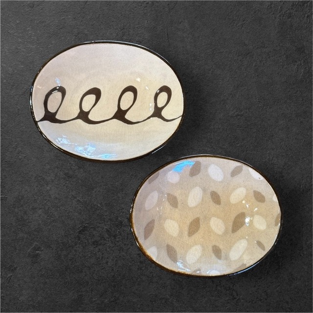 園田空也／小判皿　①