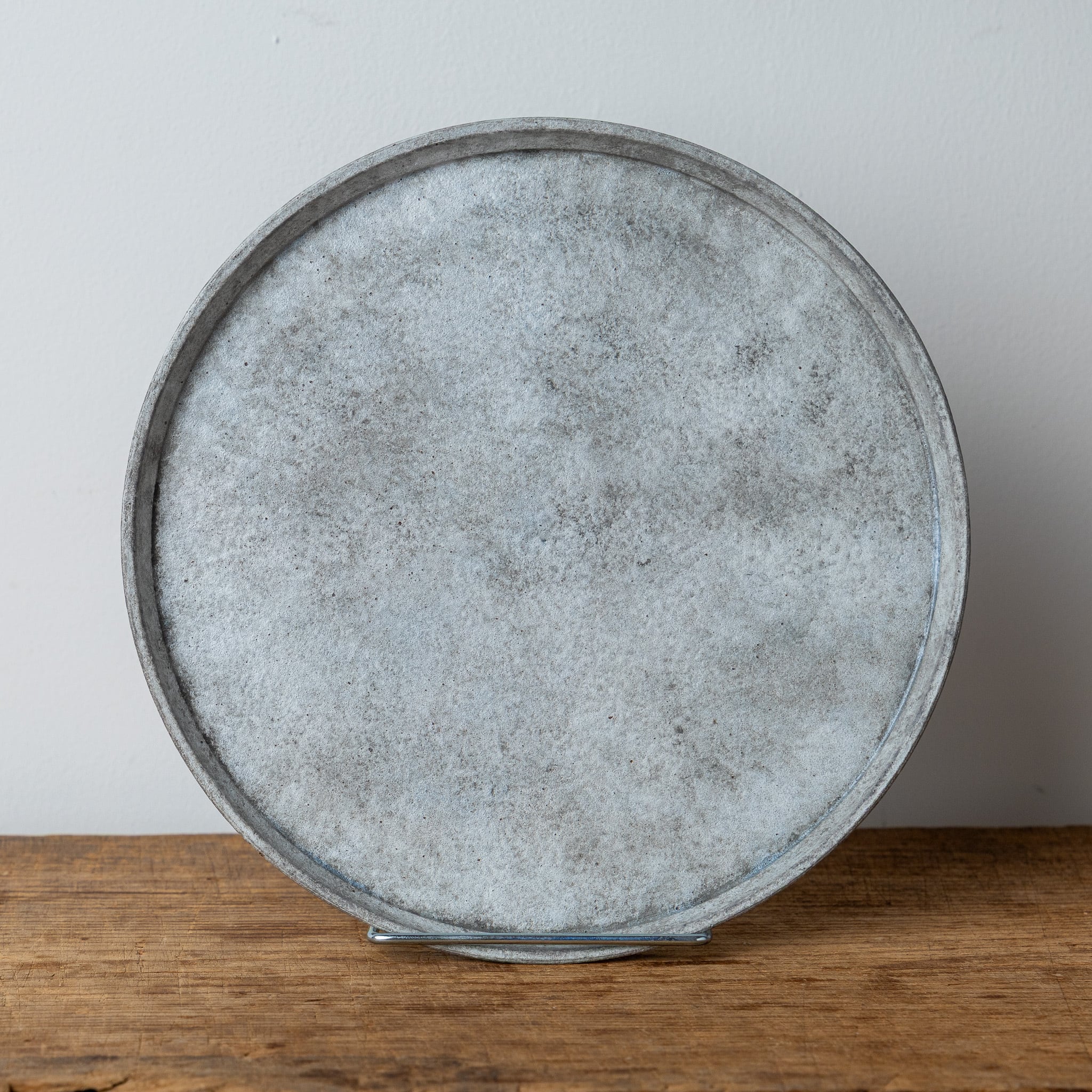 灰雪 フラットプレート22cm