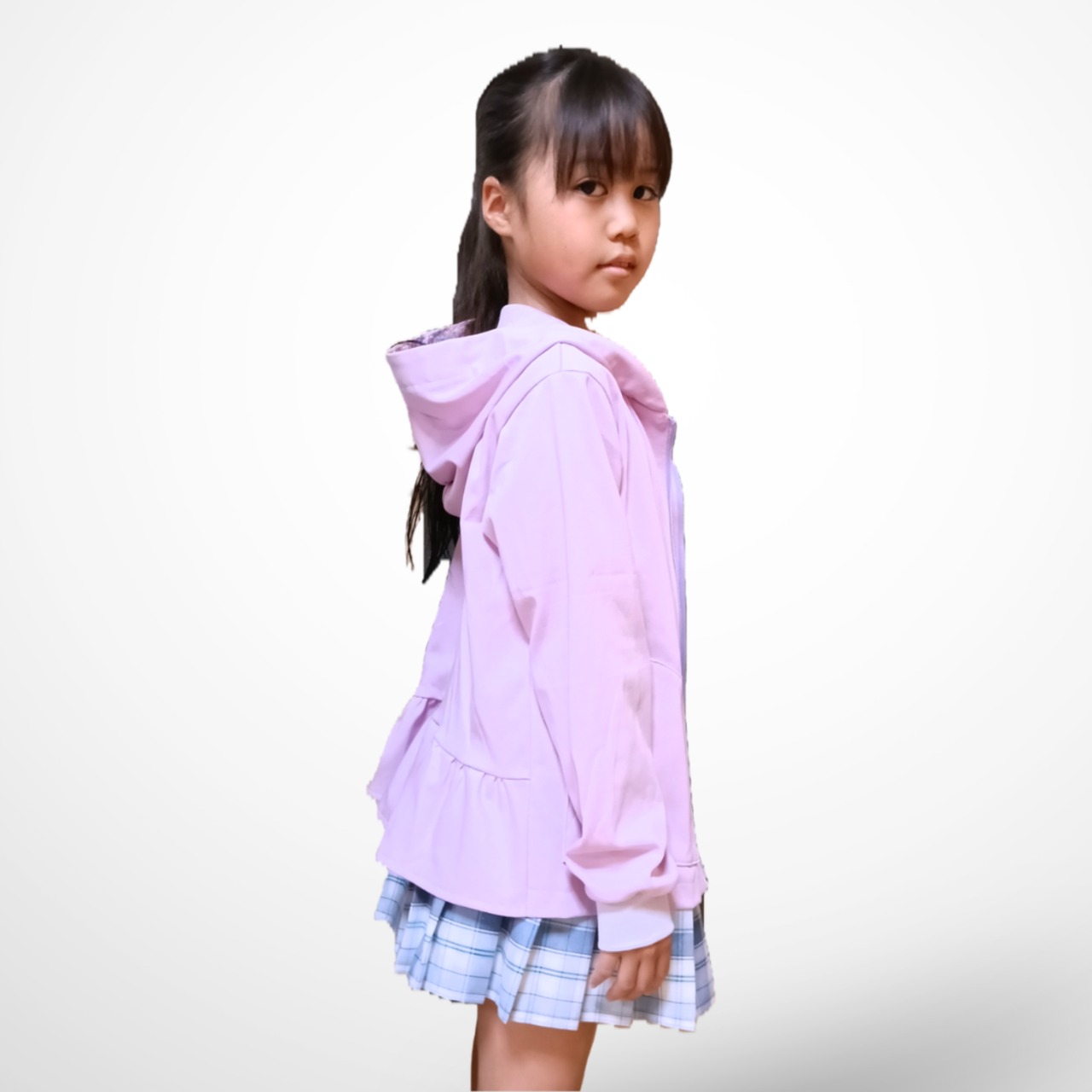 型紙 キッズ後フリルパーカー Tiny Wardrobe MK-007-140D