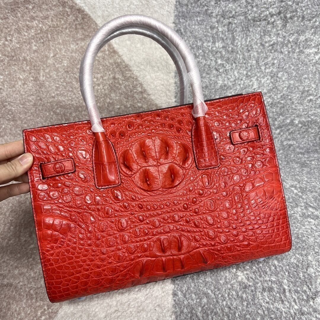 クロコダイル ワニ革本物 ハンドバッグ ショルダーバッグ 2way