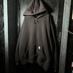 00s Carhartt プルオーバーパーカー フェードブラック 裏メッシュサーマル 2XL