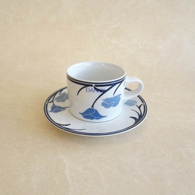 DANSK ブルーフラワーのカップ＆ソーサー（未使用）