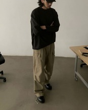 ルーズストレートレッグパンツ　S0199