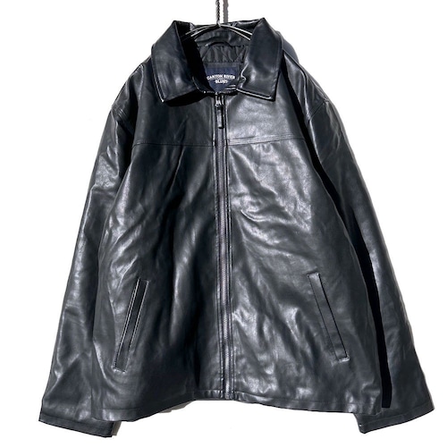 [CANYON RIVER BLUES] Vintage Big Silhouette Faux Leather Jacket [1990s-] Vintage Fake Leather Jacket