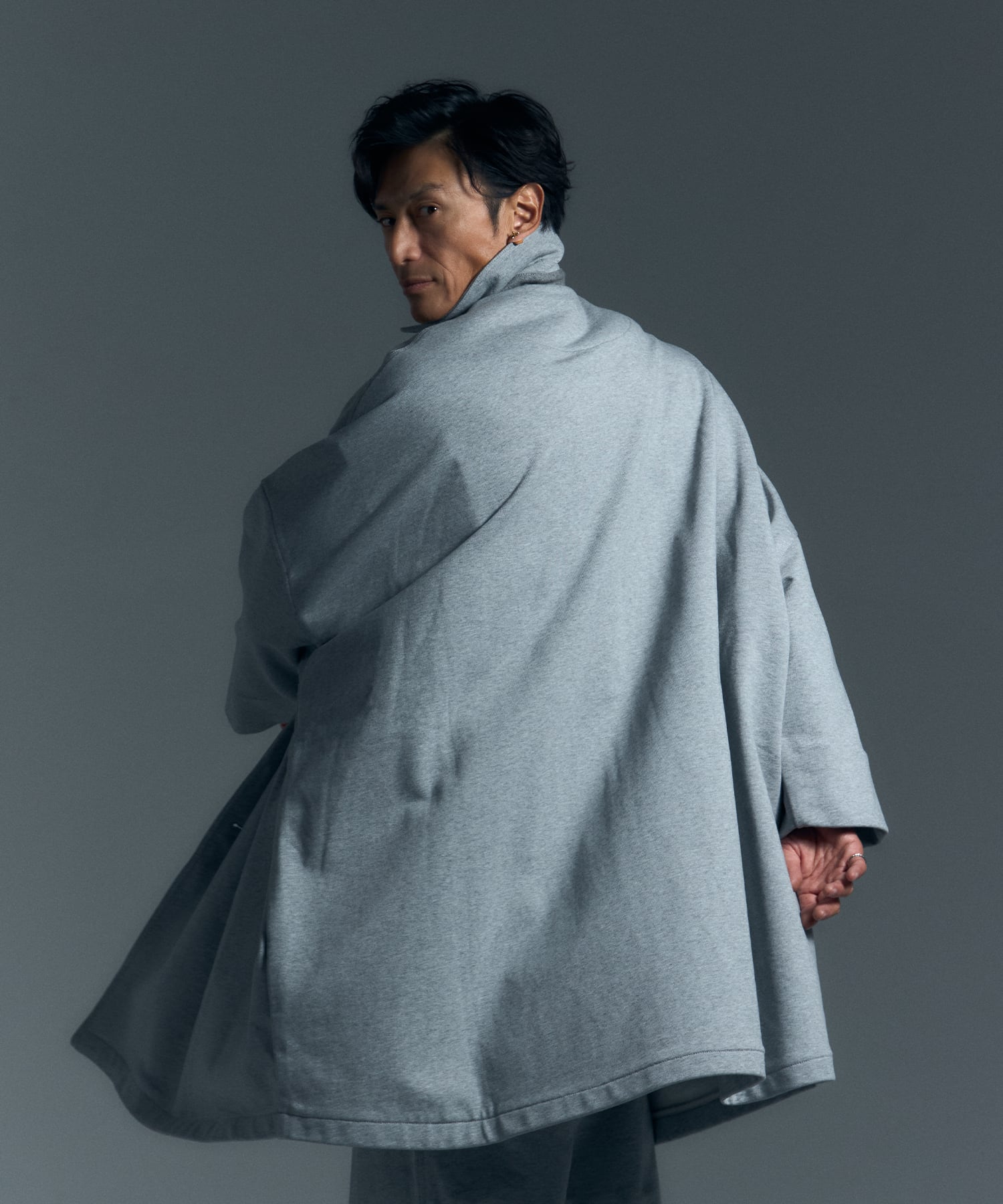 BIG SILHOUETTE SWEAT COAT［HSJ003］ | HAPPY SAUCE