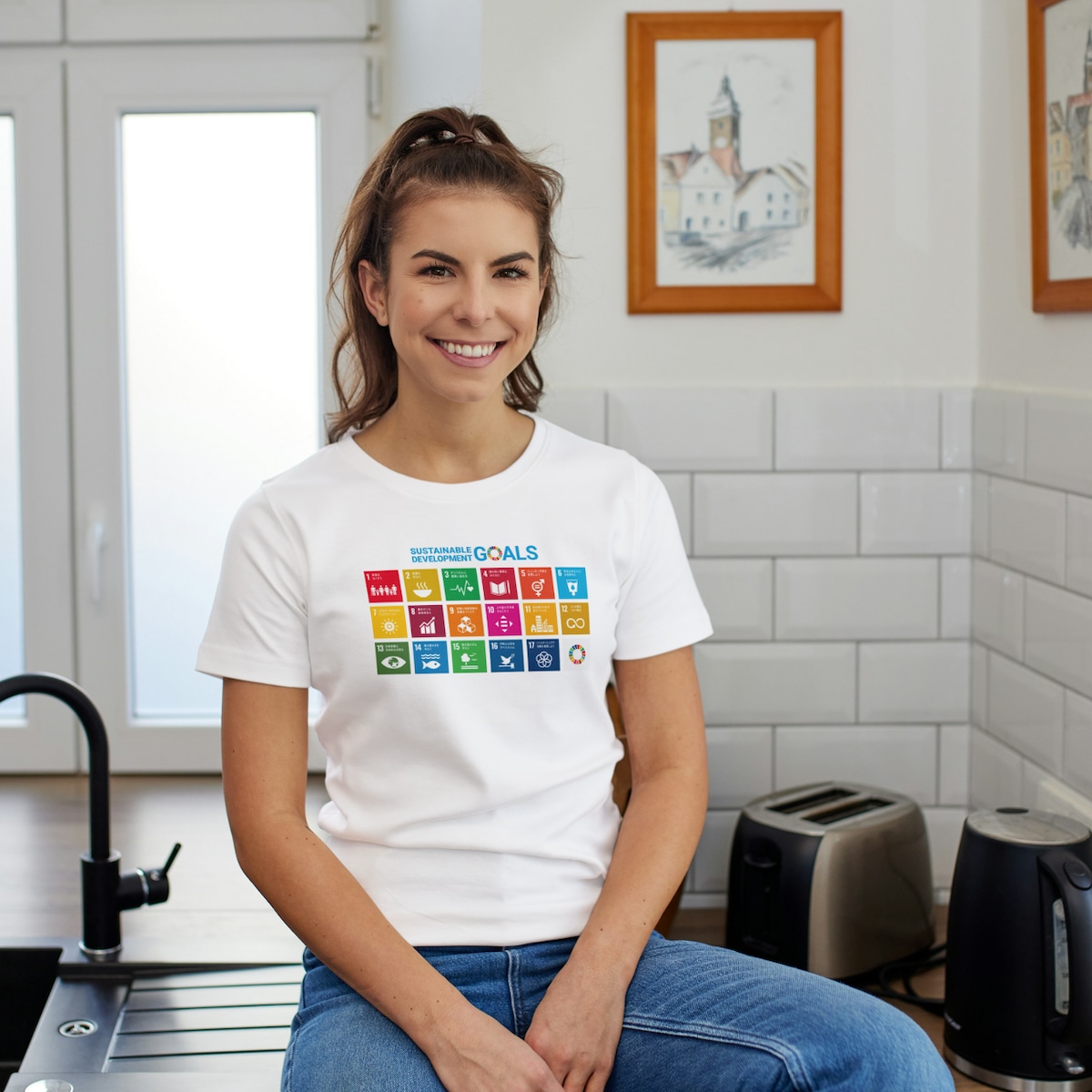 【未使用品】SDGsズリ男　TENtoTEN SDGs Tシャツ(再生ポリエステル100％) | ファインテックス finetex