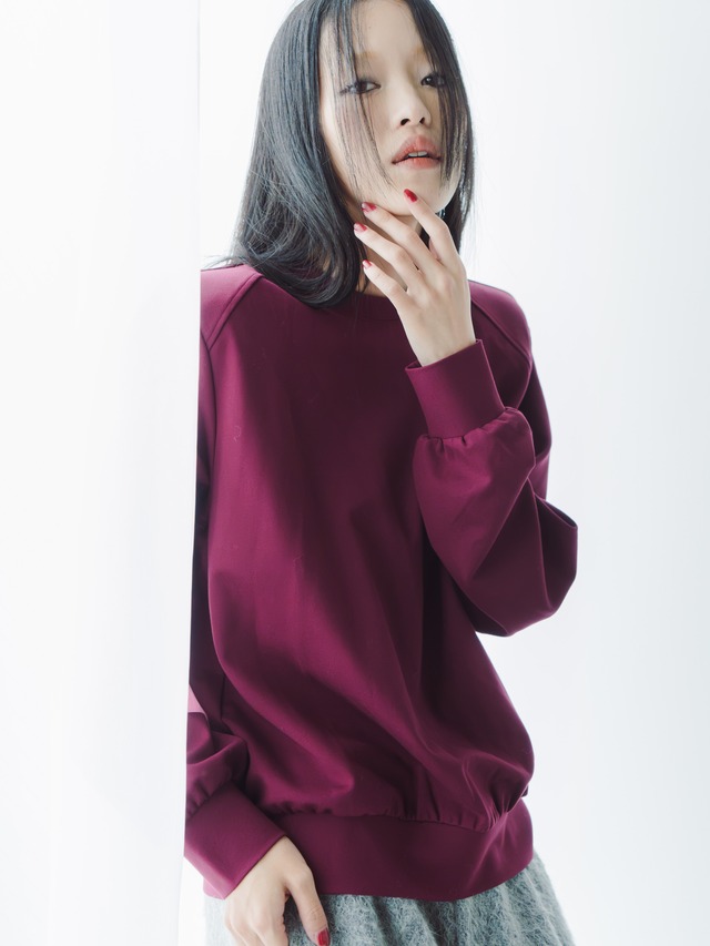Shoulder Pad Pullover (Bordeaux)