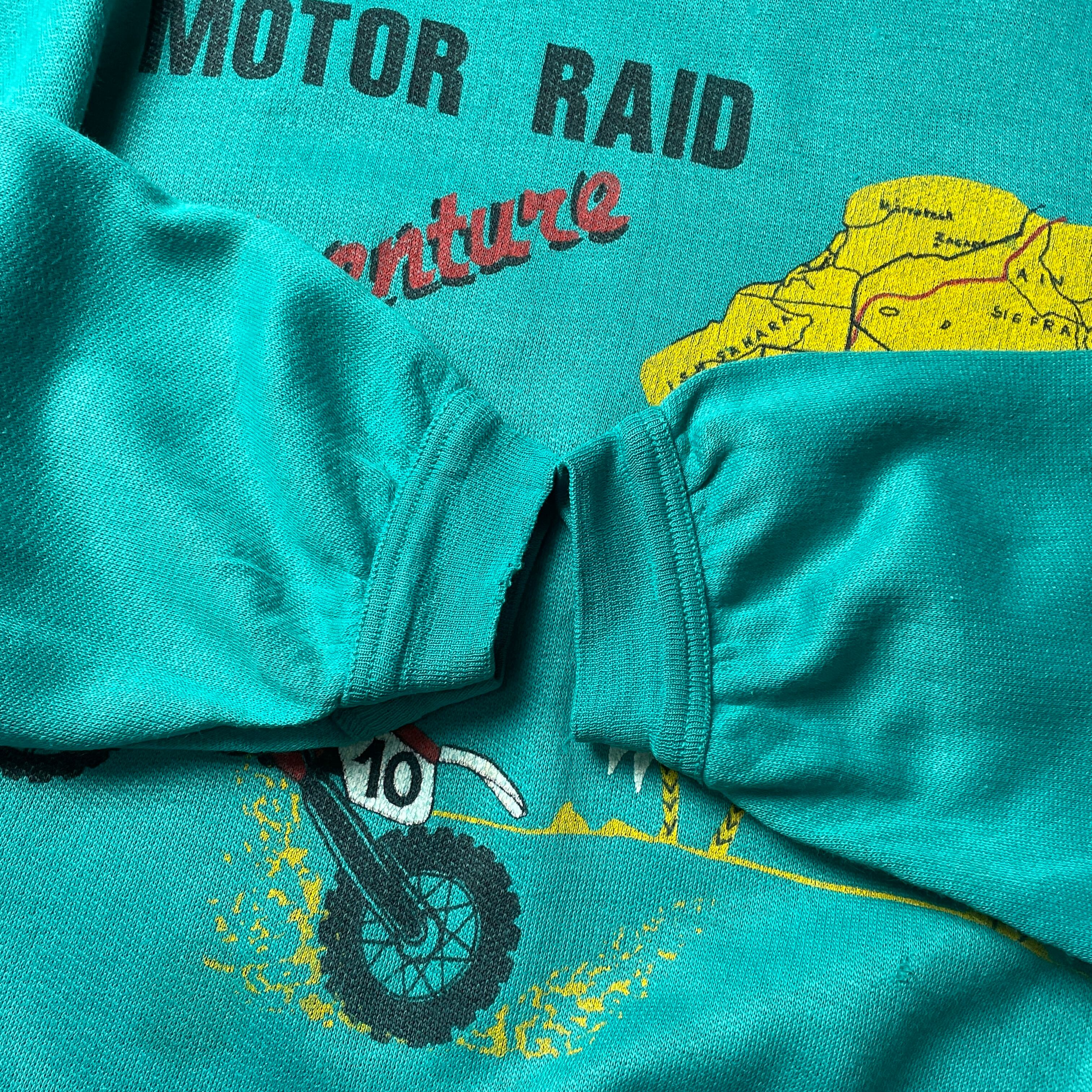 80年代〜 MOTOR RAID adventure モトクロスバイク プリントスウェット