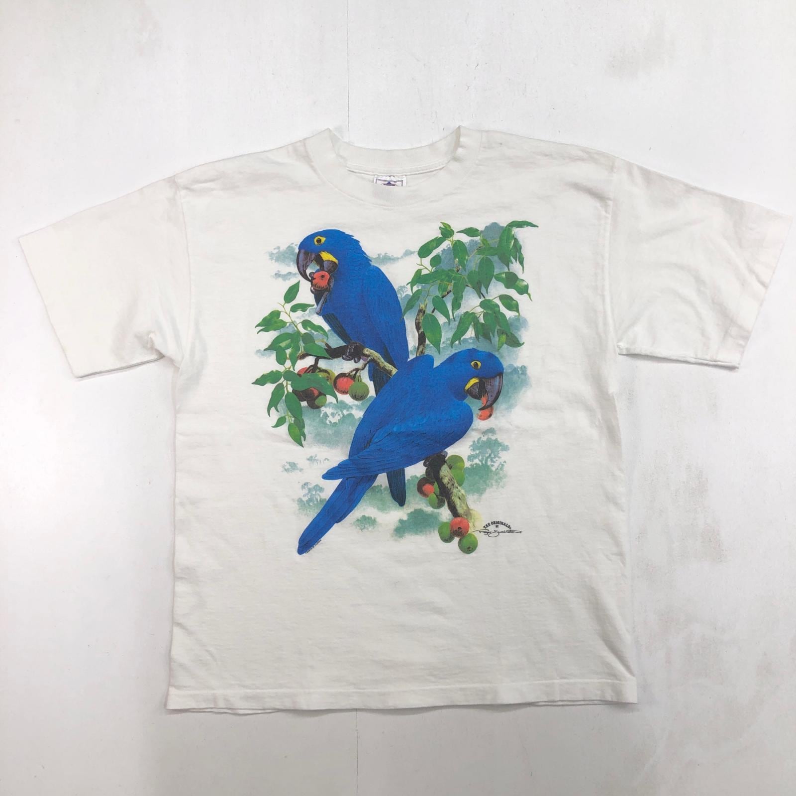未使用！ Parrot パロット TSF SPORTS WEAR 90年代 USA製 オウム PAROTT パロット柄 アニマル