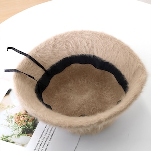 バケットハット 起毛 ふわふわ レディース 秋冬 韓国 きれいめ おしゃれ 大人 カジュアル フェミニン 防寒 暖かい 小顔 帽子 ハット 旅行 アウトドア 大人可愛い 大人女子