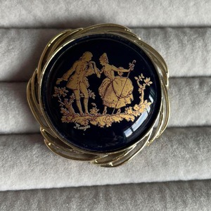 Limoges ゴールドブローチ