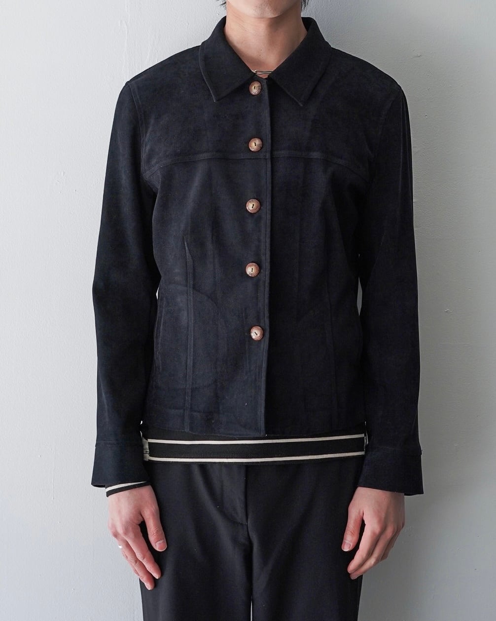 Hype-24 double zip drizzler jacket / black | Hype