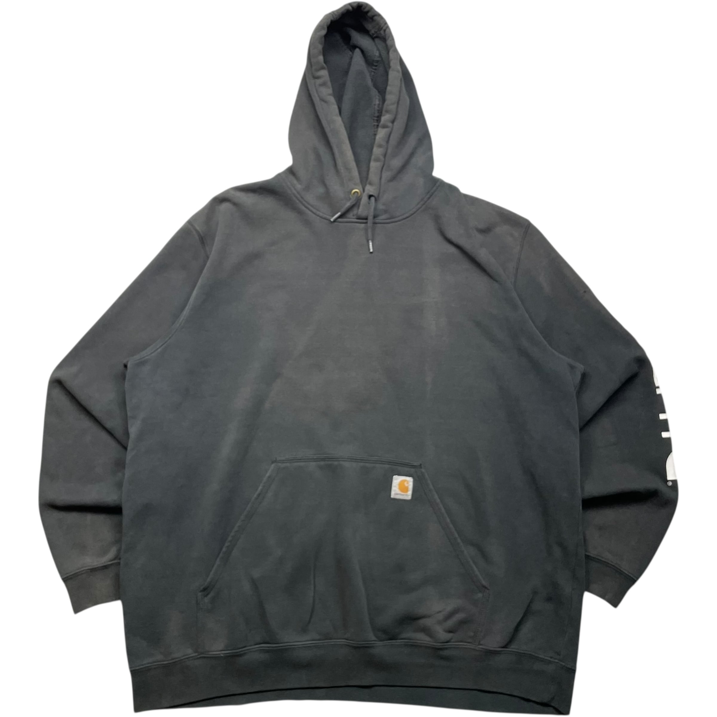 《XXL》Carhartt カーハート パーカー 袖プリント ブラック no.9458