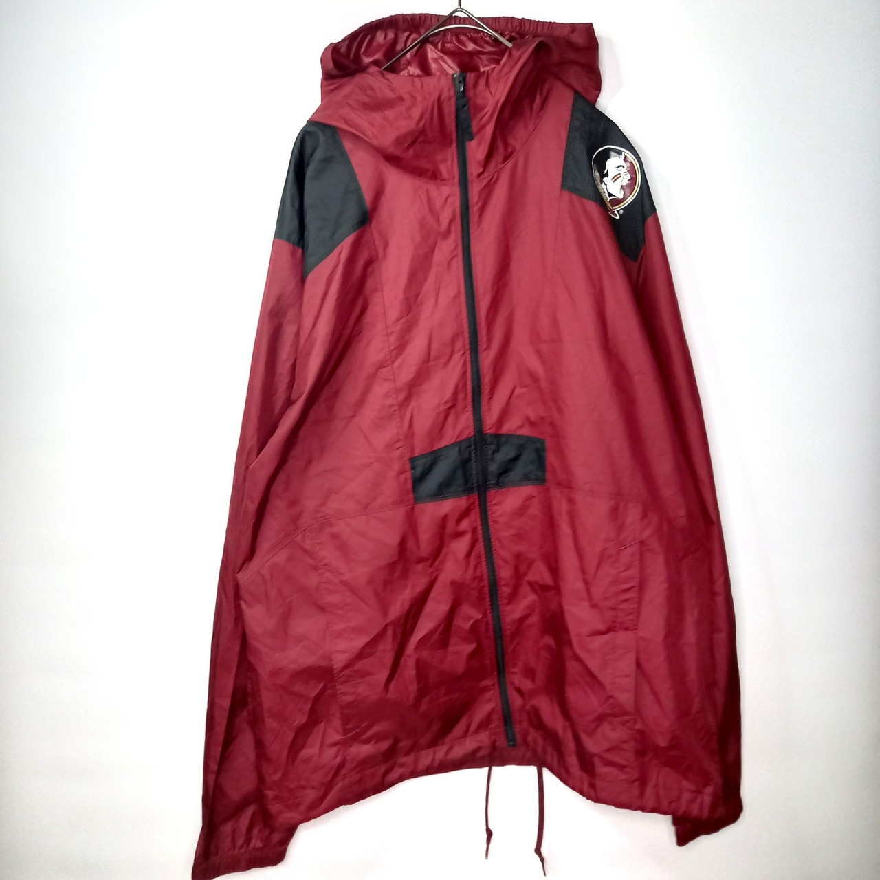 コロンビア　フルジップ　ナイロンジャケット　パーカー　フーディー　カレッジ　M