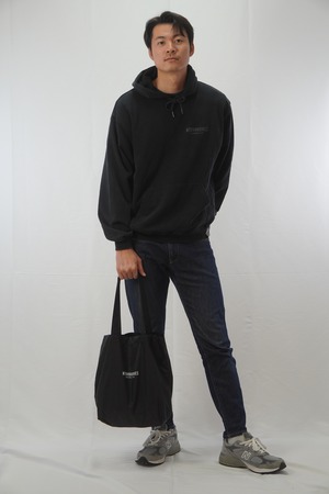 【受注生産】NYLON LOGO BAG color Black