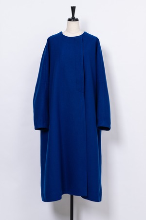 2Way Collar Wool Coat　ROYALBLUE
