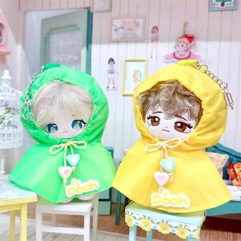10cm】ぬい服 2色 てるてる坊主 ポンチョ 雨具 夏 | ぬい服コココ