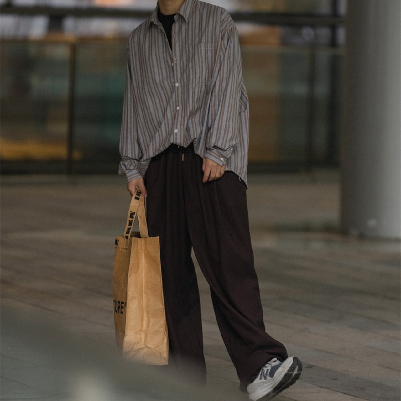 ストライプルーズシャツ　973