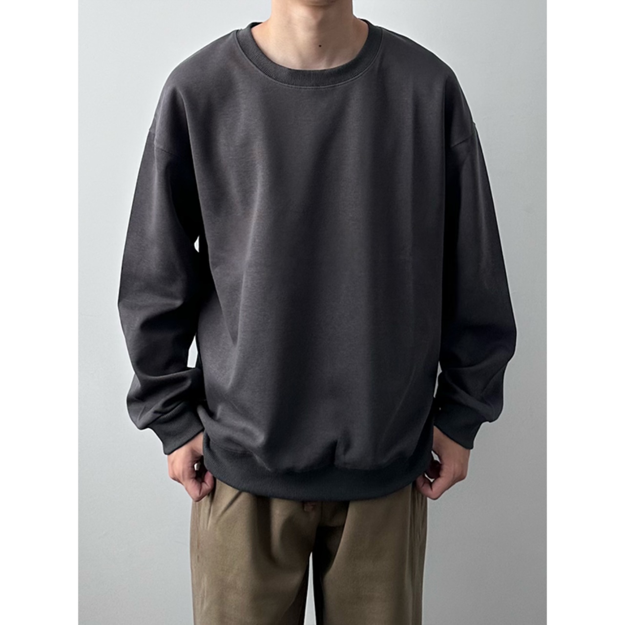 ラウンドネック ロングスリーブTシャツ af0092