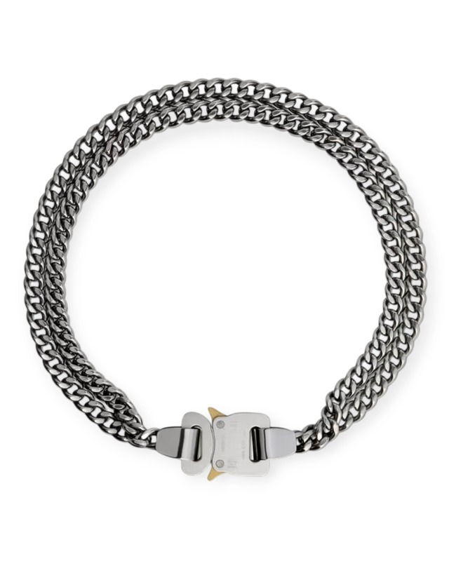 1017 ALYX 9SM / 2X CHAIN METAL BUCKLE NECKLACE