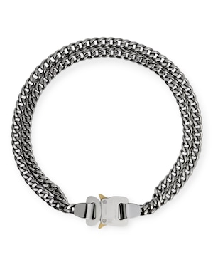 1017 ALYX 9SM / 2X CHAIN METAL BUCKLE NECKLACE