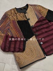 patchwork design import light jacket-4441-11