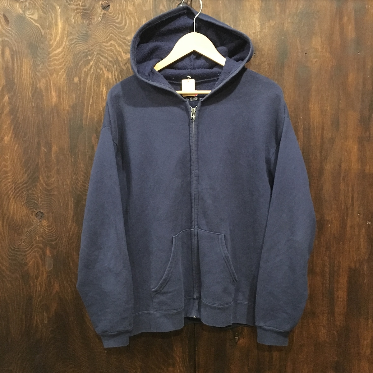 HANES ヘインズ ジップ スウェットパーカー パーカー 紺 アメリカ古着 
