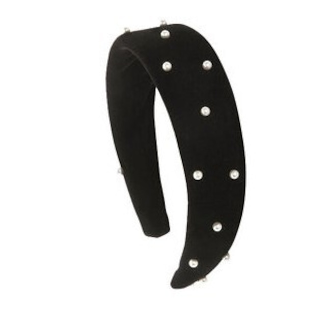 pearl black hair band