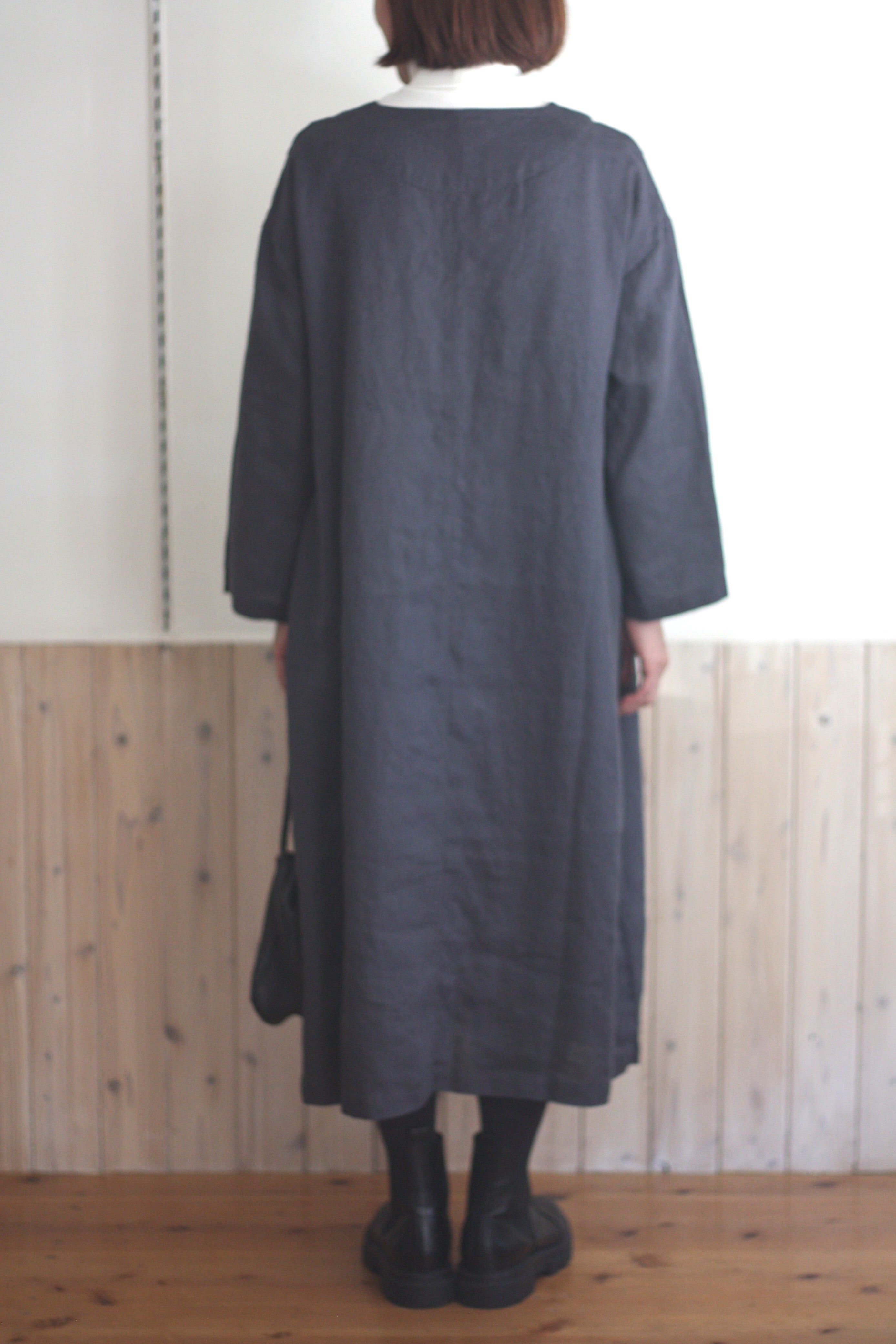 fog linen work フォグリネンワーク イエヴァコクーンワンピース