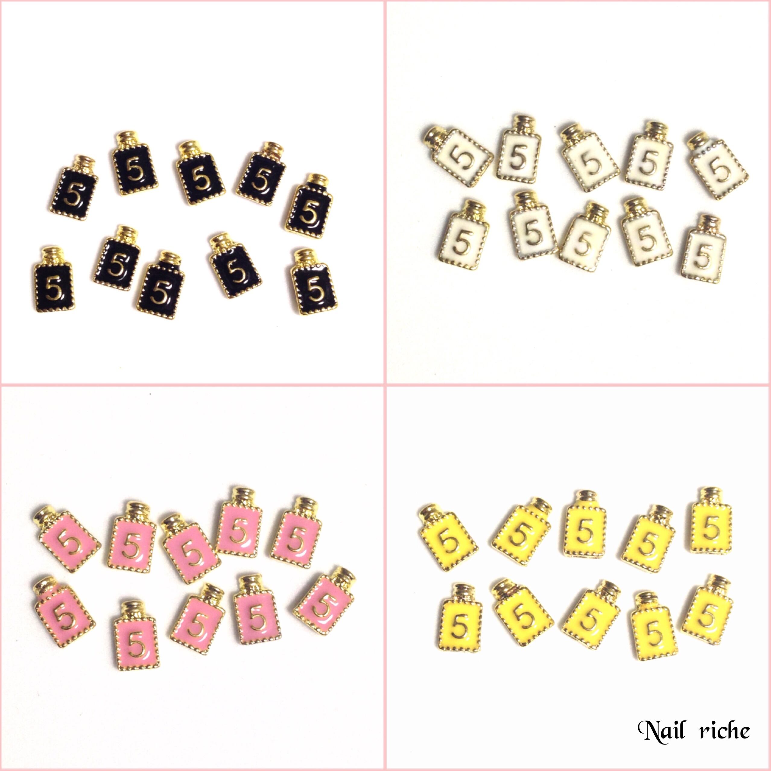 ネイルパーツ 香水ボトル ピンク(10個) | nail-riche/ネイルリシェ
